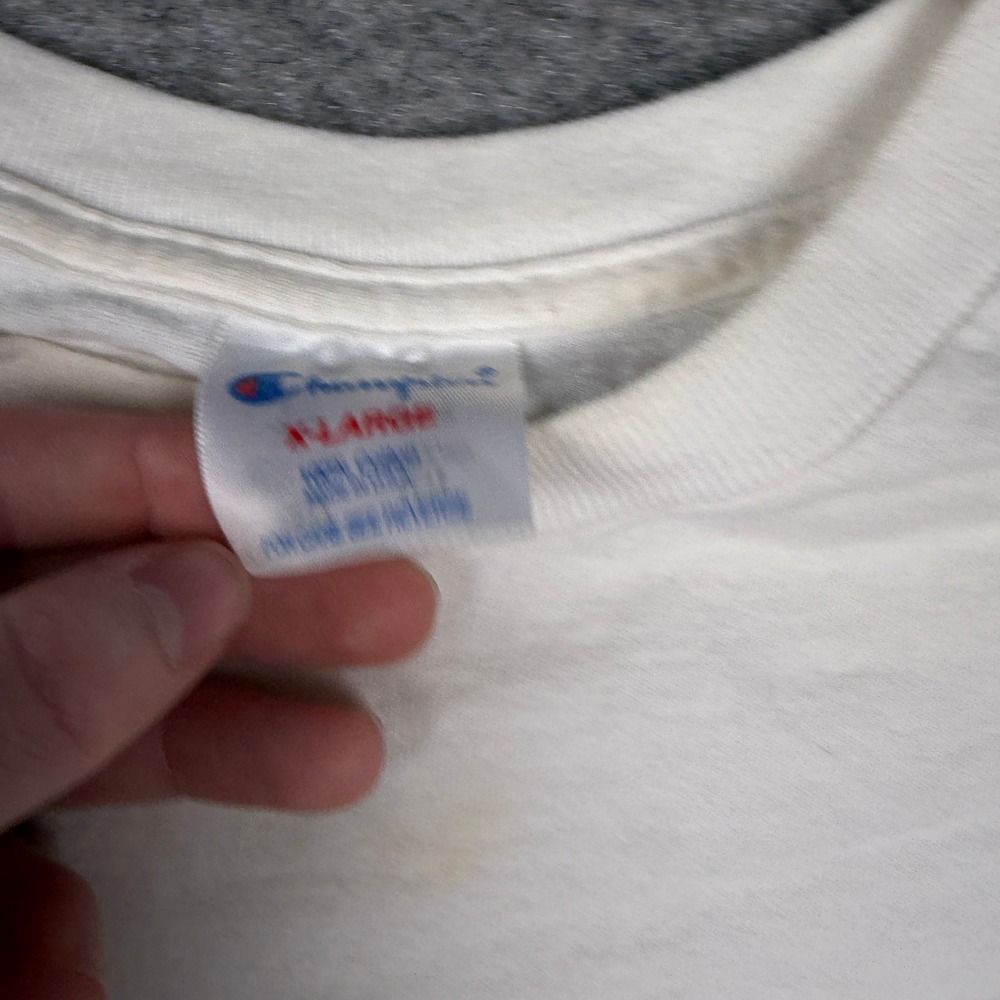 Champion T-Shirt Mens XL White Vintage 90s Soul of a Champion Graphic Tee - Picture 7 of 13